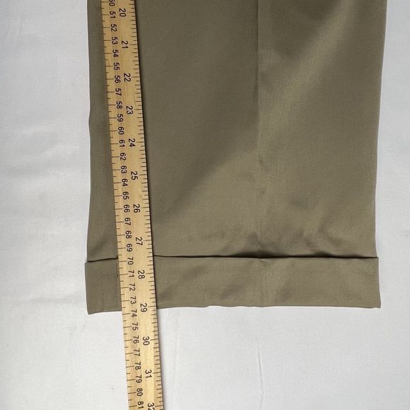 Brooks Brothers 42 S  Beige  Pleated Front Cuffed Hem Dress Pants‎ - Picture 10 of 11